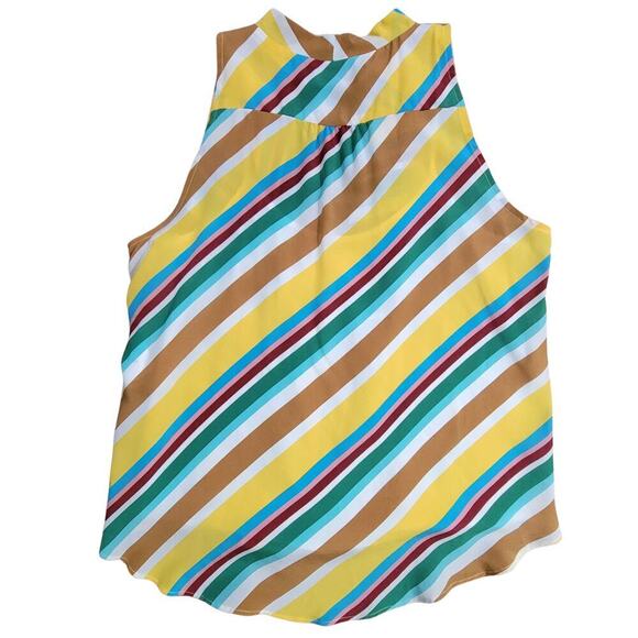 MARELLA Sleeveless CusCus Silk Blend Blouse Womens 8 NWT Career Sophisticated - Picture 5 of 12